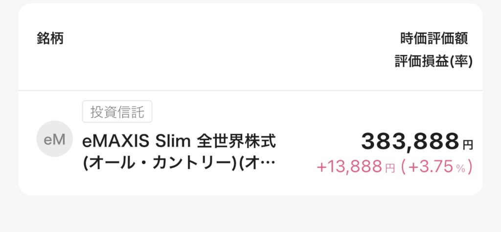 2026/5/19 新NISA運用実績 iGrow 手取り27万25歳 蒼井積 オルカン100%